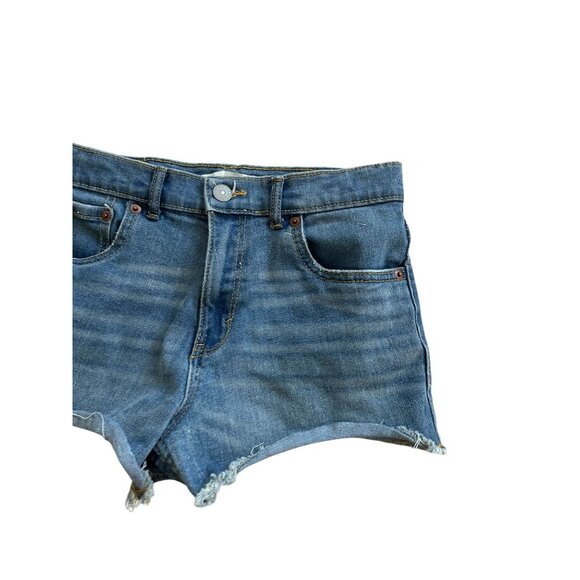LEVIS Girls Mini Mom Denim Shorts Size 14 - Picture 4 of 7